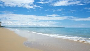 En la playa 