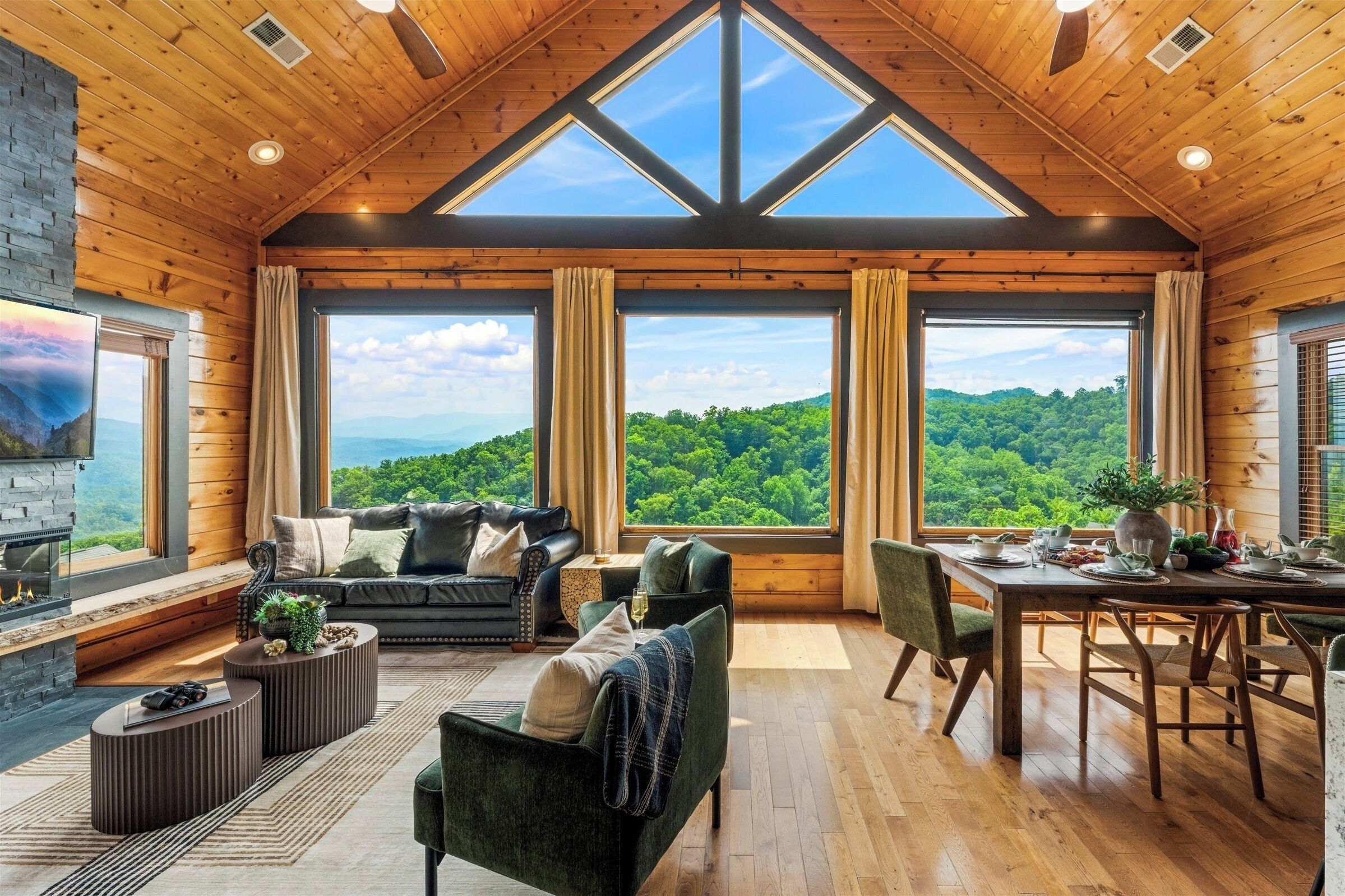 TV connectée, cheminée, jeux vidéo, lecteur de DVD