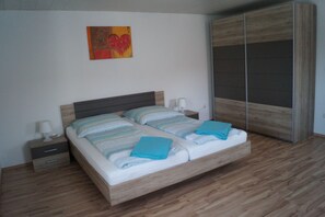 2 bedrooms, iron/ironing board, travel crib, WiFi