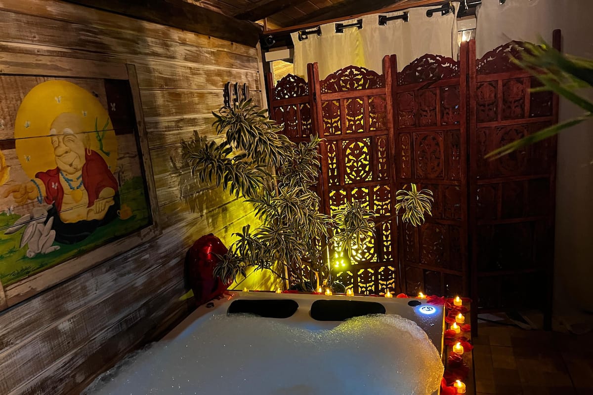 Bungalow dành cho gia đình, 2 phòng ngủ, có phòng tắm riêng | Bồn tắm spa riêng