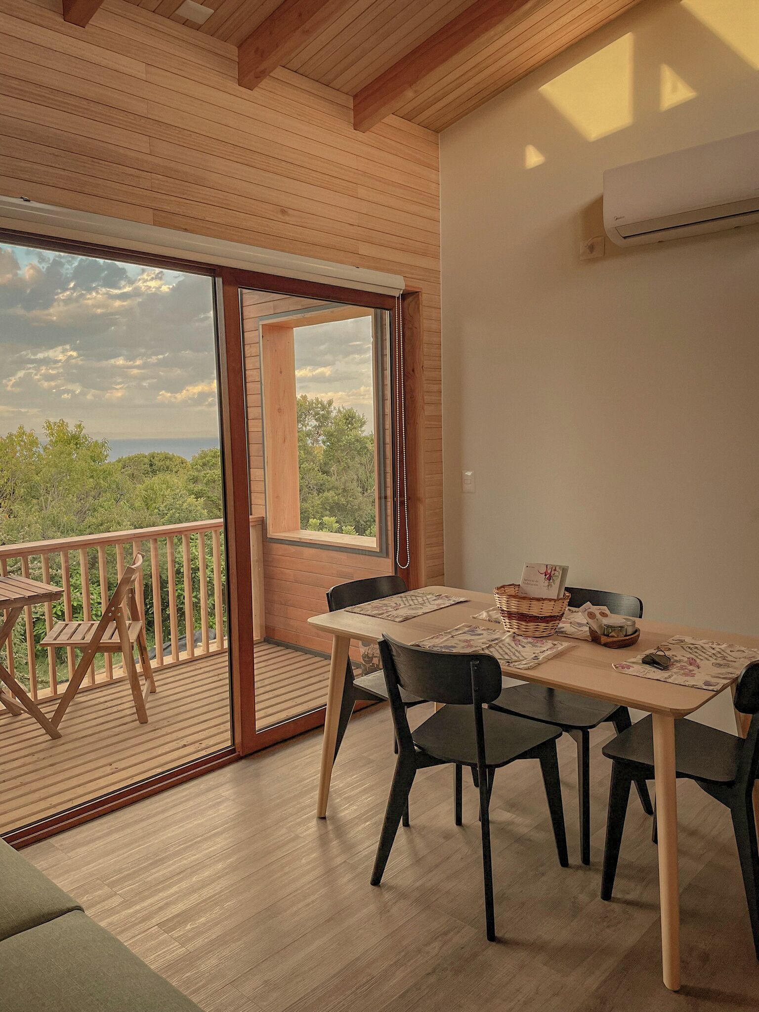 Comfort Cabin, Mobility Accessible, Lake View | Living area | 43-inch Smart TV with digital channels, TV