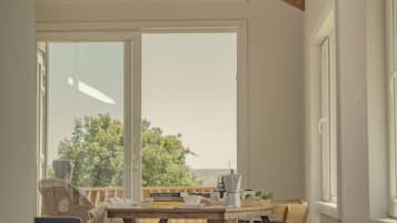 Panoramic Cabin | Living area | 43-inch Smart TV with digital channels, TV