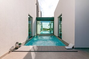 A heated pool