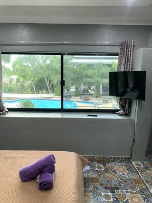 Double Room, 1 Double Bed, Non Smoking, Pool View | View from room