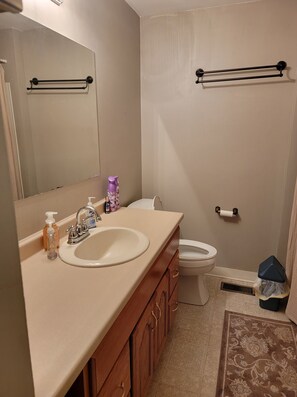 Combined shower/bathtub