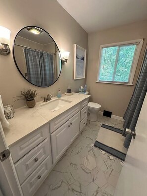 Shower, hair dryer, towels - Jacuzzi Hot Tub, Pool Table- Perfect Getaway! (Lansing)