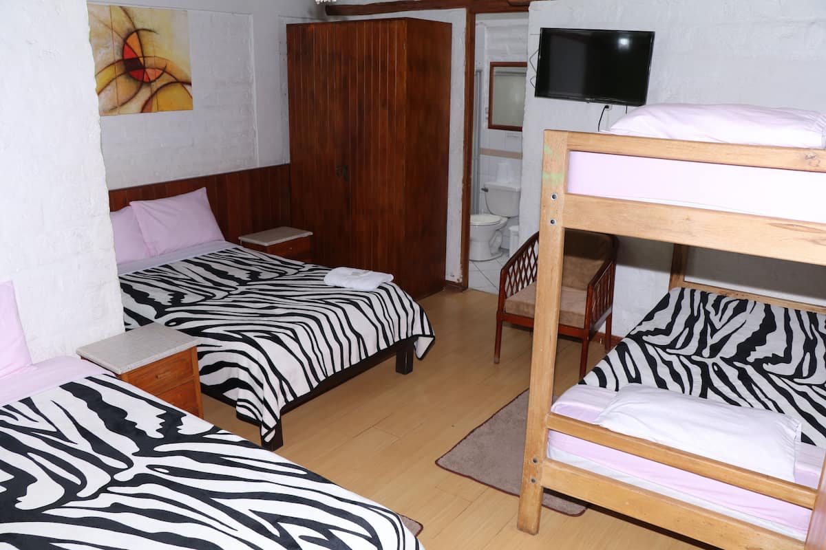 Family Quadruple Room, Multiple Beds | Desk, laptop workspace, free WiFi, bed sheets