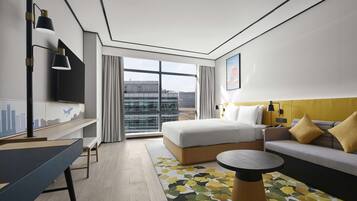 Premium bedding, down duvets, Select Comfort beds, in-room safe