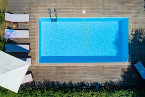 Pool - Jennys House: Family House with pool, sleeps 7, WiFi, A/C (Stroggili)