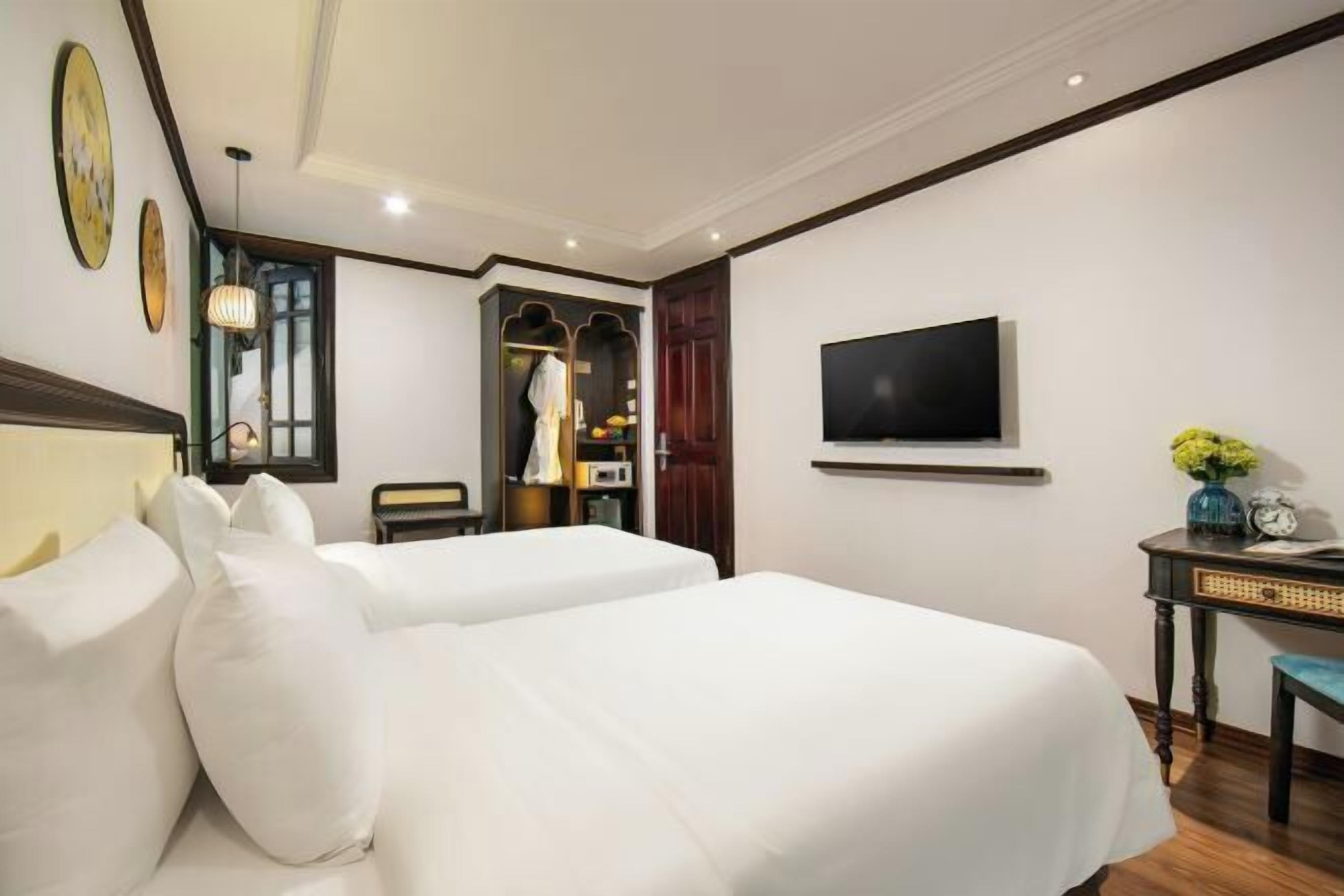 Roupas de cama premium, camas com colchões pillow-top