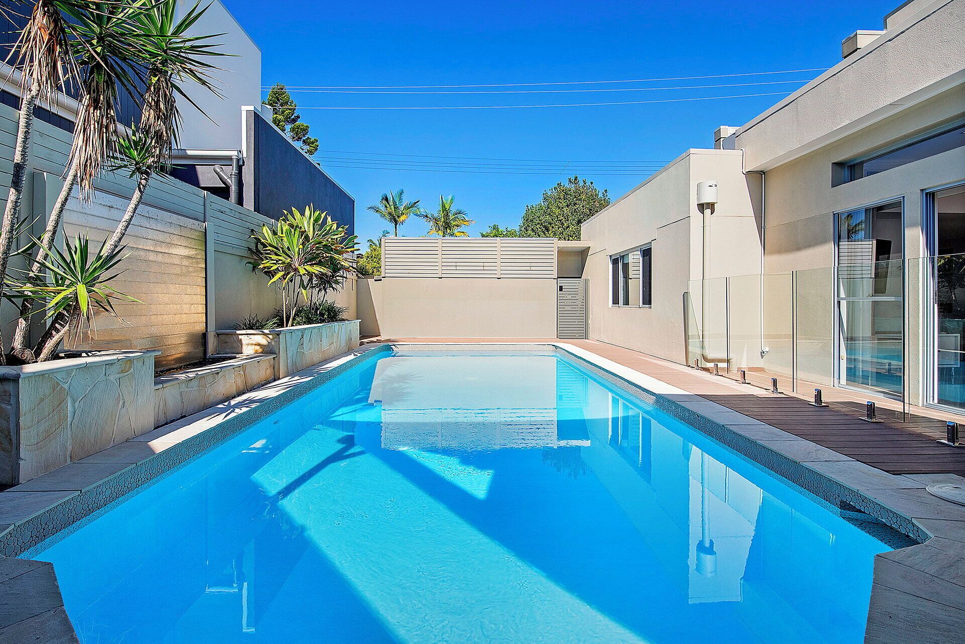 A heated pool
