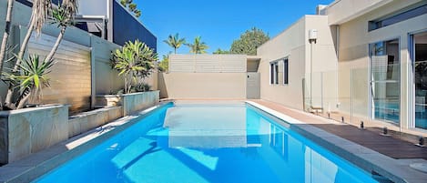 A heated pool