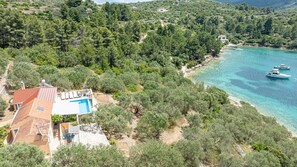 Pool - Beautiful Villa with private pool and sea view (Vela Luka)