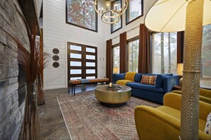 Fernseher, Kamin, Drucker