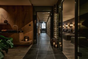 Sauna, steam room, massages