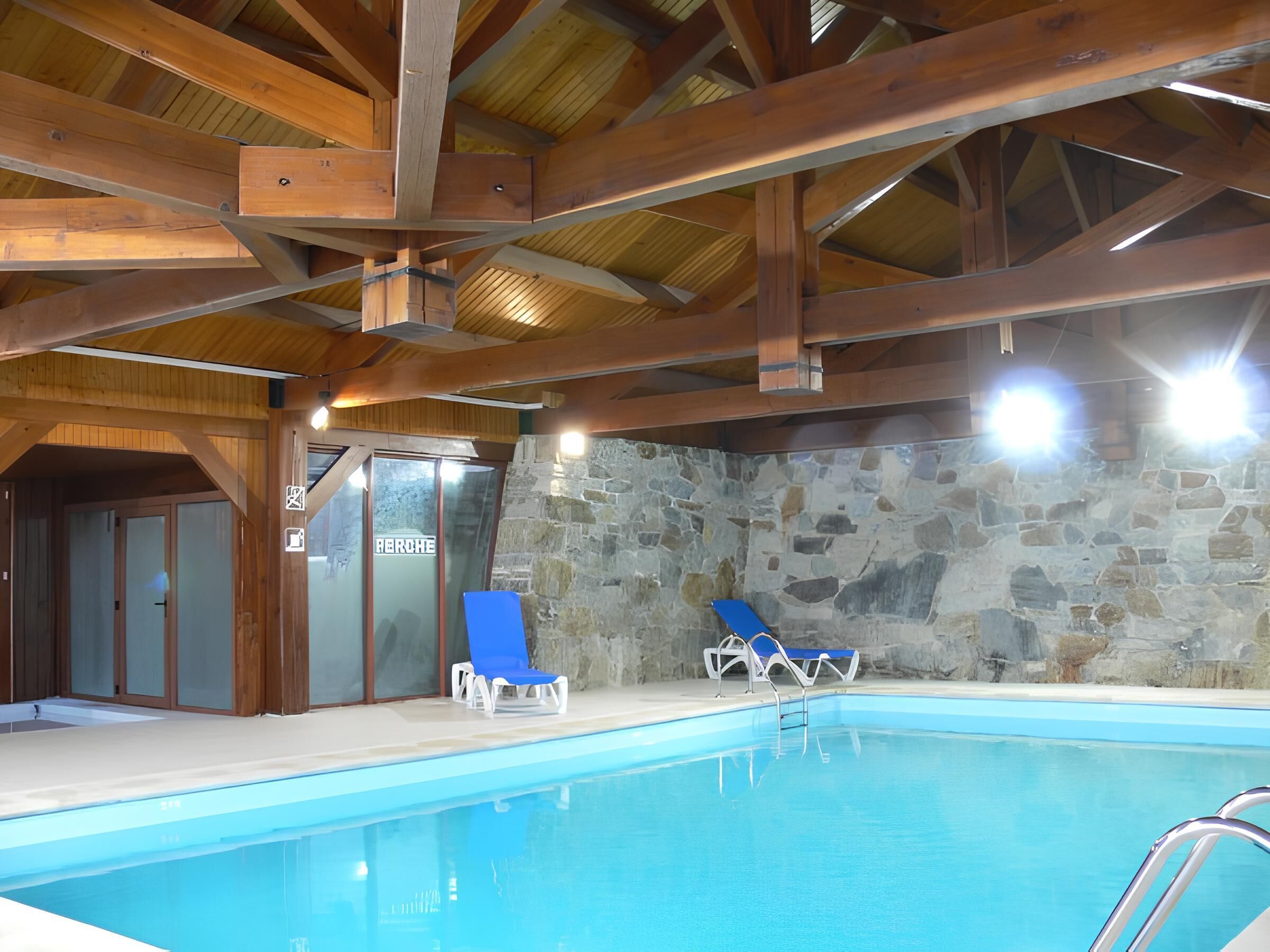 Indoor pool, a heated pool