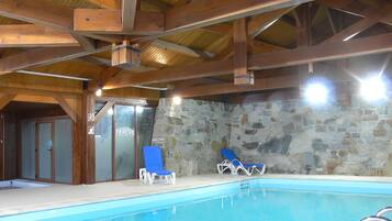 Indoor pool, a heated pool