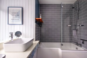 Hair dryer, towels
