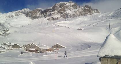 Hütte Heidi auf 2000 m auf den Skipisten des Monte Rosa in Alagna Valsesia