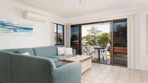 TV, DVD player, books