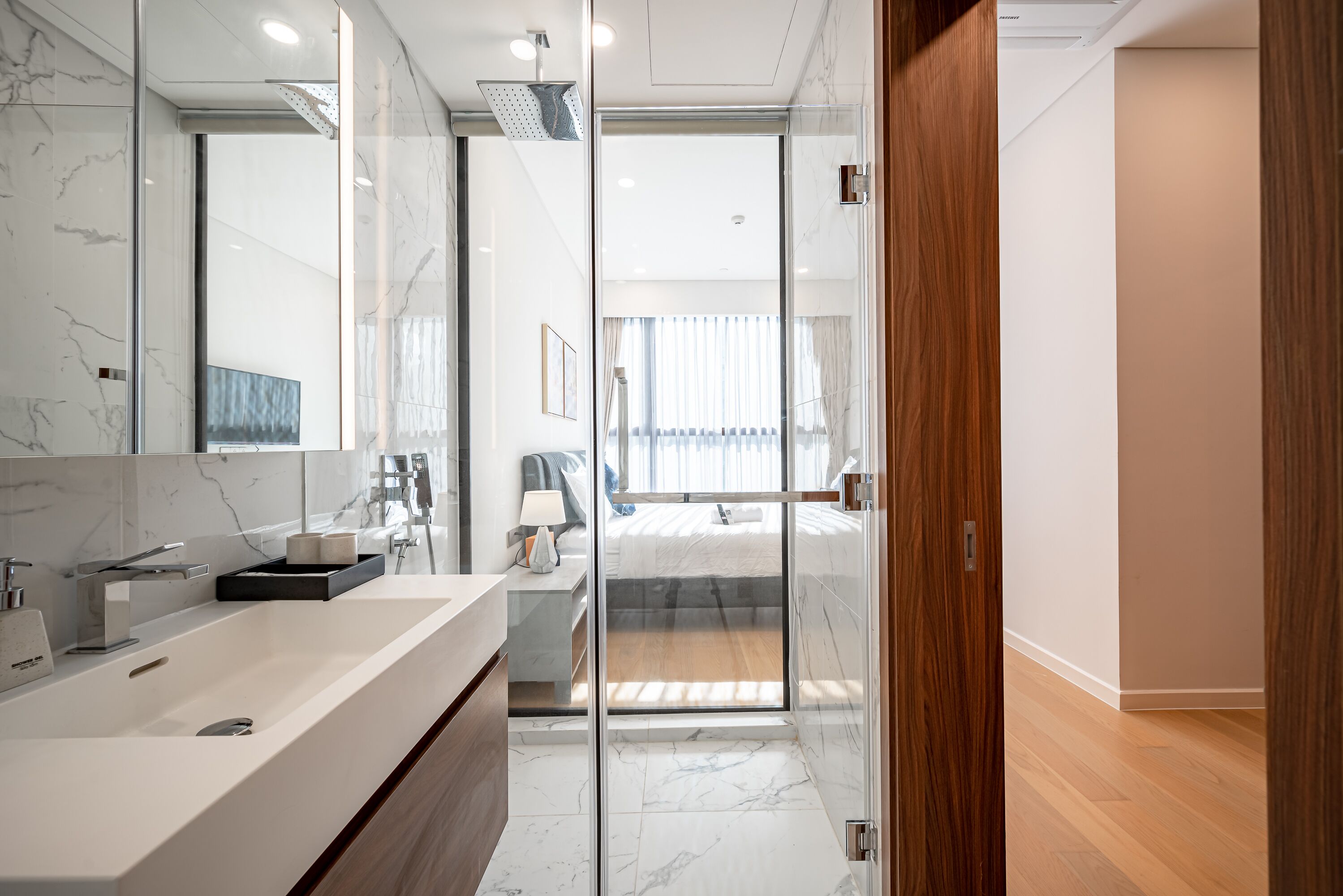 Apartamento superior | Baño | Ducha y cabezal de ducha tipo lluvia