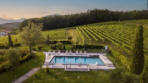 Pool - Elisa Farmhouse Apartment in Wine Resort in Lucca (Monte San quirico)