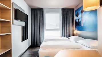 Habitación con 2 camas individuales | Wifi gratis y ropa de cama