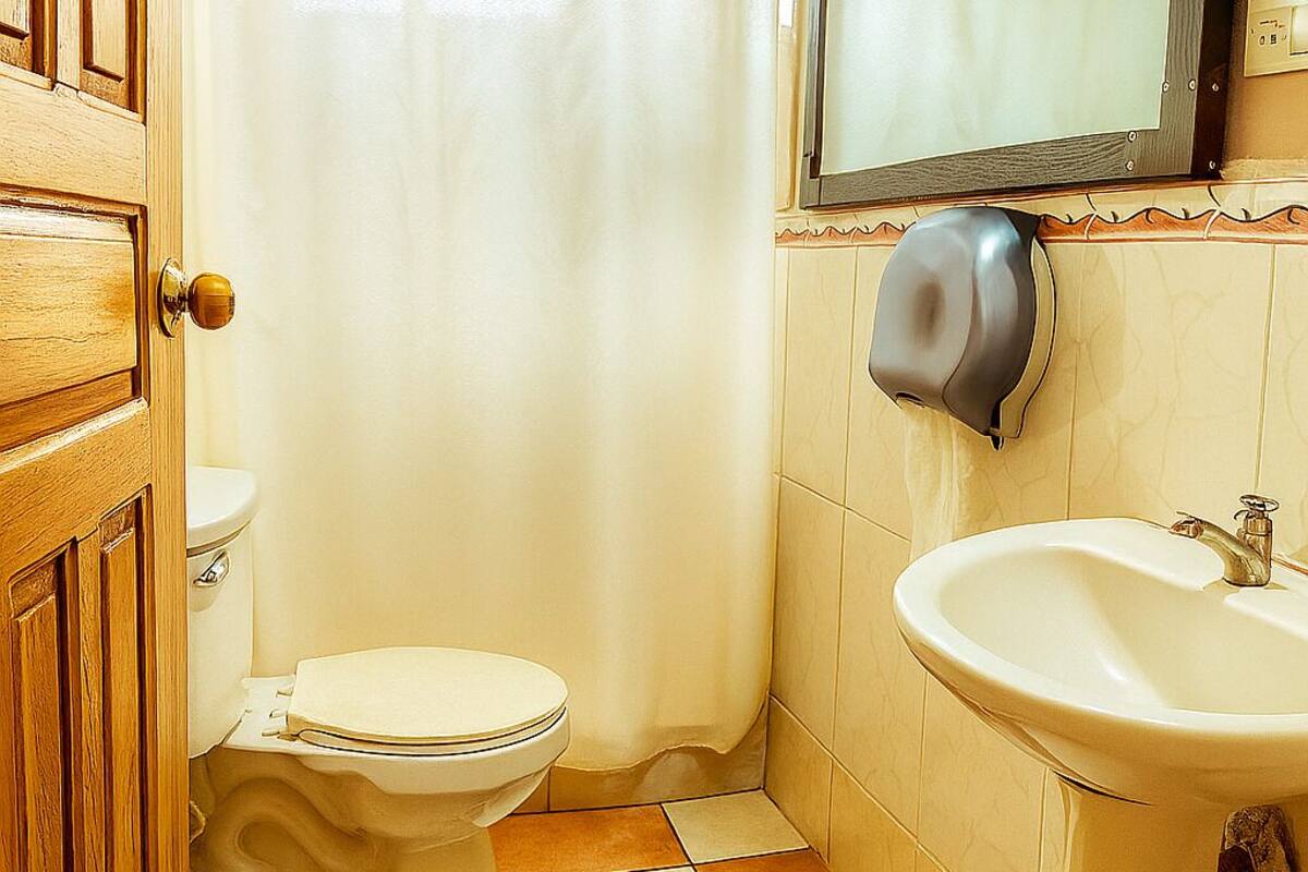 shower, rainfall showerhead, towels, soap