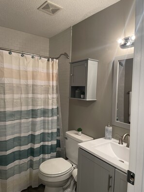 Combined shower/tub