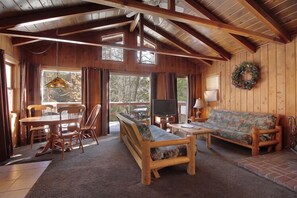 Comfort Cabin | Down comforters, individually decorated, individually furnished - Silver Pines Lodge (Idyllwild)