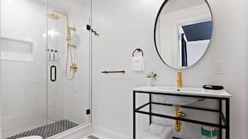 Ducha, cabezal de ducha tipo lluvia, artículos de tocador de diseñador