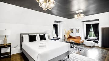 1 bedroom, premium bedding, down duvets, free WiFi