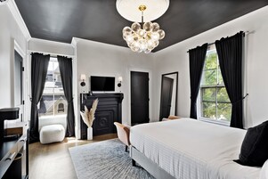 Premium bedding, down comforters, free WiFi, bed sheets