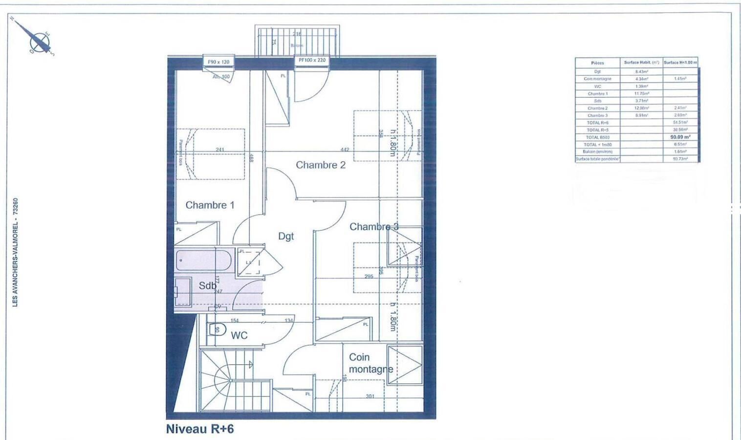 A floor plan of a hotel with three rooms, a bathroom, and a coin laundry.