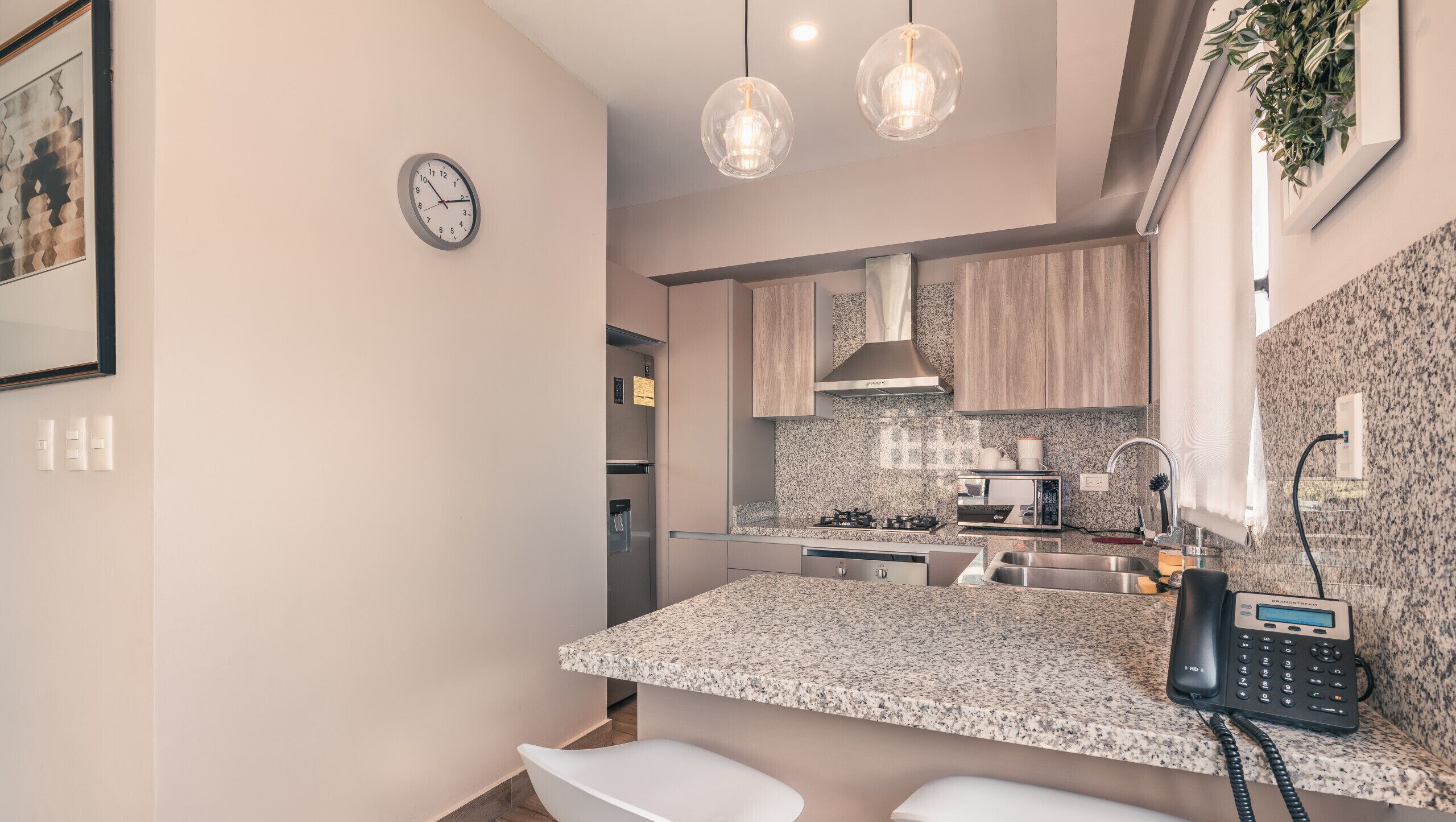 Kühlschrank, Mikrowelle, Ofen, Geschirrspüler