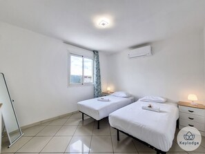 1 間睡房、熨斗/熨衫板、免費 Wi-Fi、床單