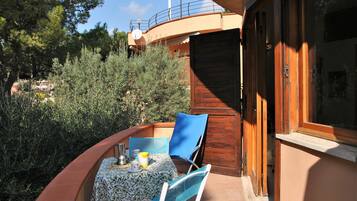 Vila, 1 kamar tidur, patio, pemandangan samudra | Balkon