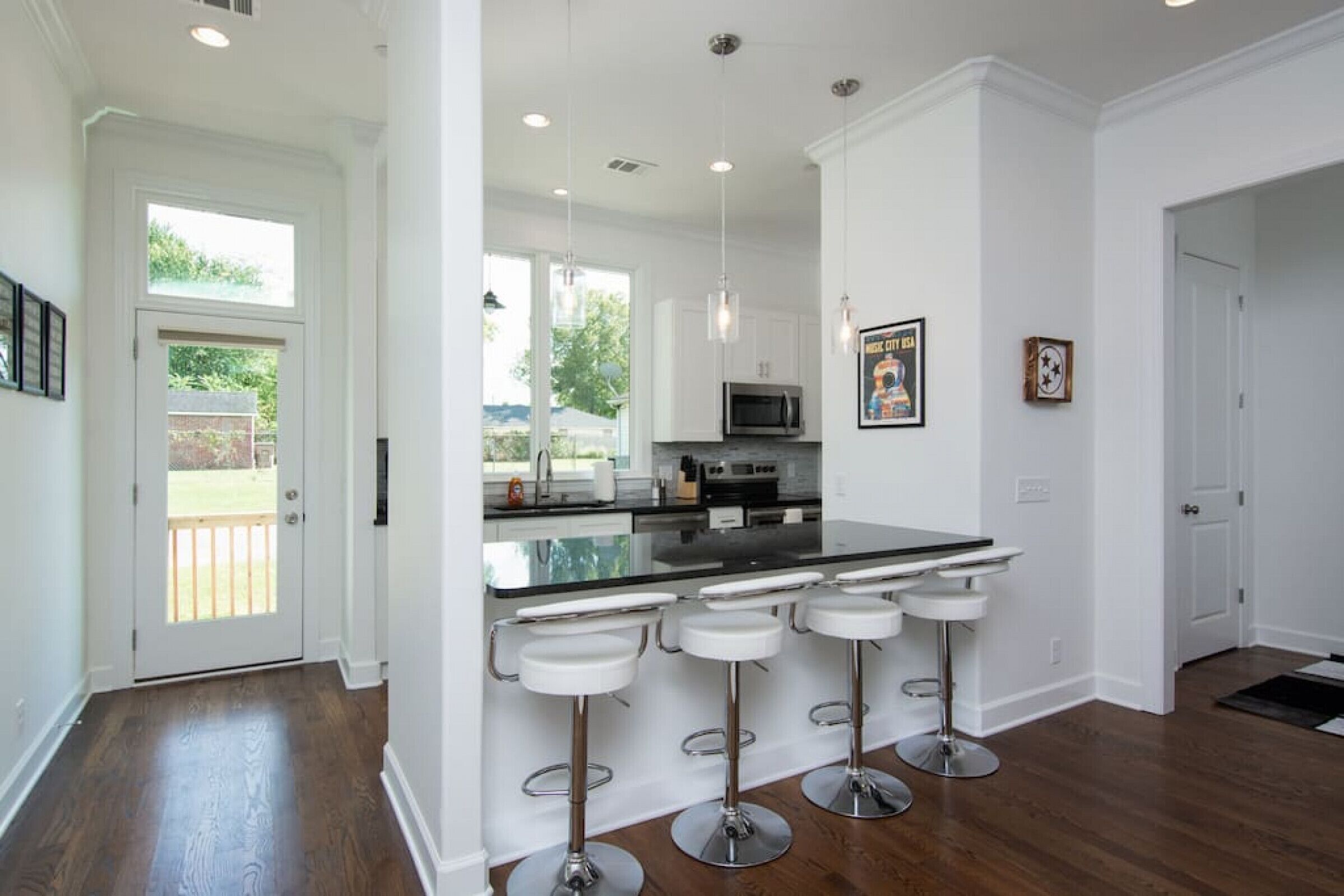 Microwave, stovetop, dishwasher, toaster