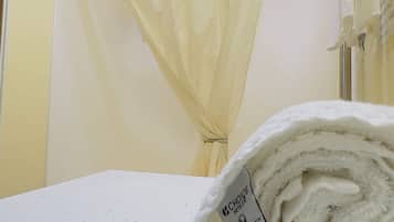 Free toiletries, towels, soap, shampoo