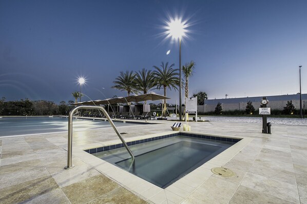 A heated pool