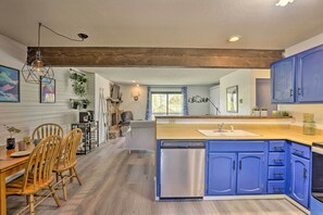 Fridge, microwave, stovetop, dishwasher - Grand Lake Condo w/ Mountain Views: Walk to Lake! (Grand Lake)