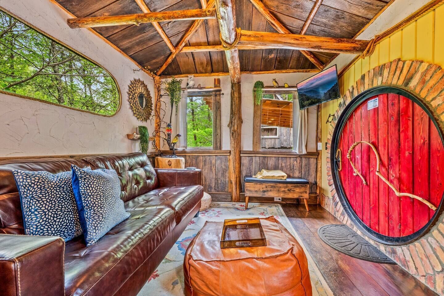 Televisi ón y chimenea 