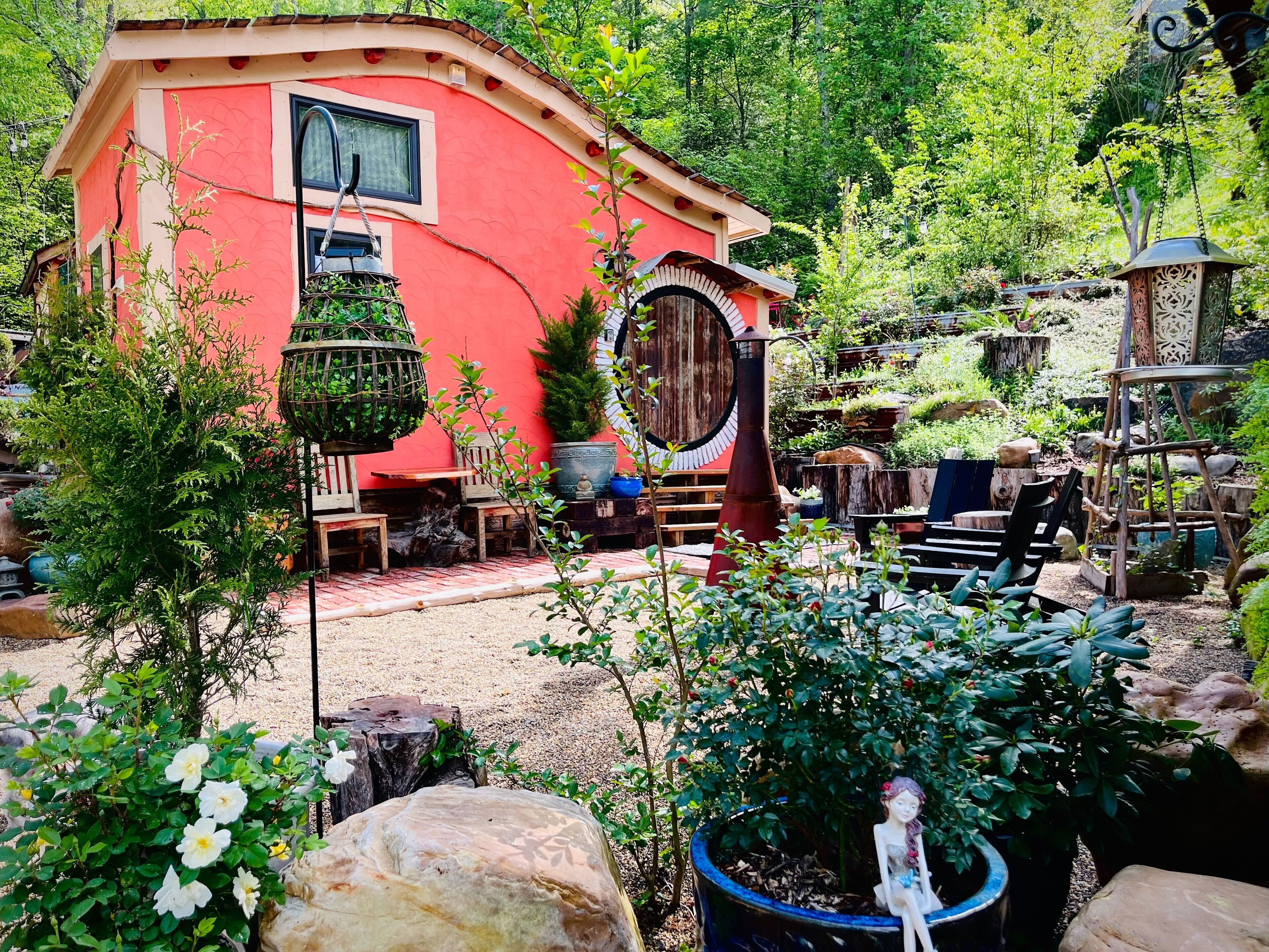 屋外ダイニングエリア