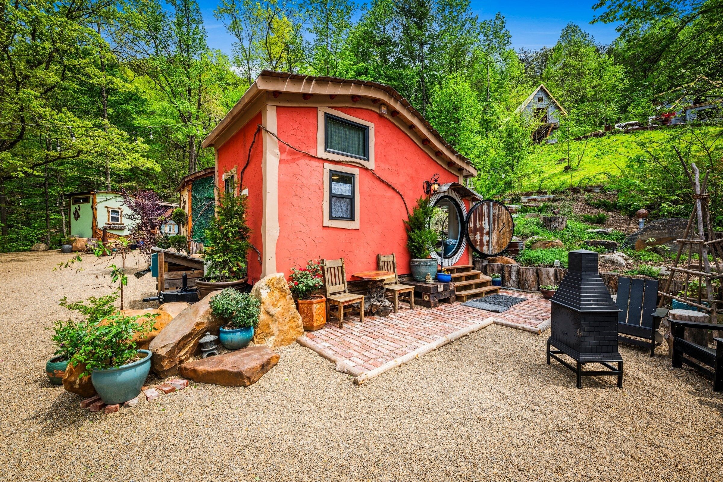 屋外ダイニングエリア