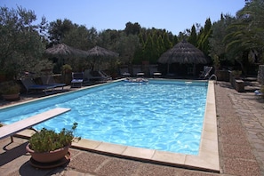Indoor pool, outdoor pool - Villa Giulia  in Tuscany 's heart, swimming pools, spa, sea, beaches, hydro, gym (Gavorrano Toscana)
