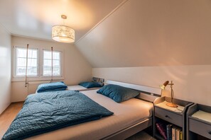 2 soverom, strykejern/-brett, reiseseng for barn og wi-fi (inkludert)