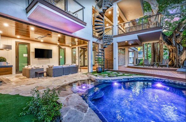 Una piscina climatizada