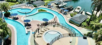 Premiere Pet Friendly 2nd Floor Unit W/ Lazy River Indoor Pools & Gulf Views