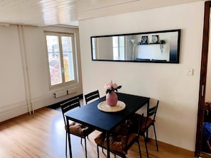 Apartment, 1 Bedroom, City View | Dining - Newly Furnished Beautiful old Building Apartment in the Center With Apple TV (St. Gallen)