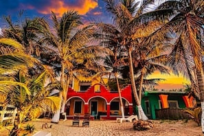Apartment, 4 Bedrooms, Balcony, Garden View | Beach - Beachfront 3 Bedroom Hacienda del Cuyo (El Cuyo)